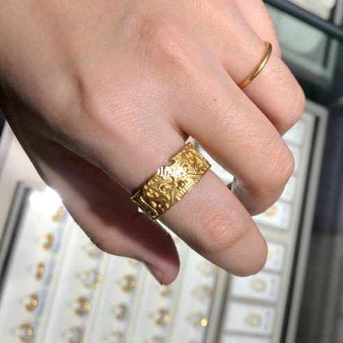 周大福-戒指 饕餮戒指补货到 酷酷的小姐姐们9315