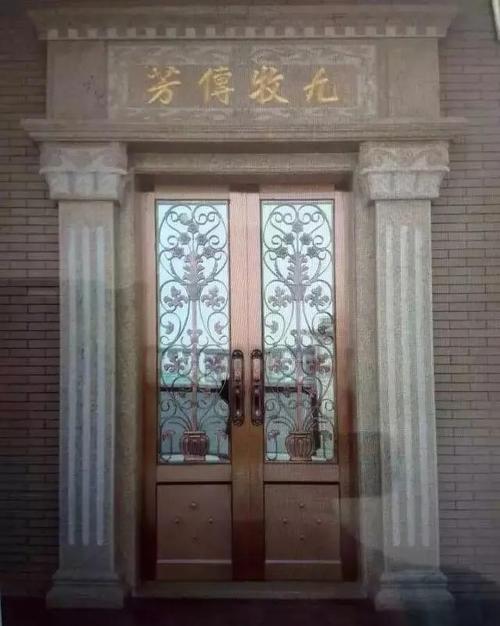 自建别墅石材大门的设计案例及风水讲究
