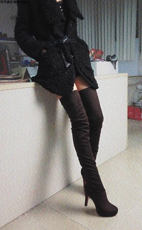 正品女超长靴 2013春秋过膝女靴中长靴冬靴 高跟过膝单靴大腿靴商品