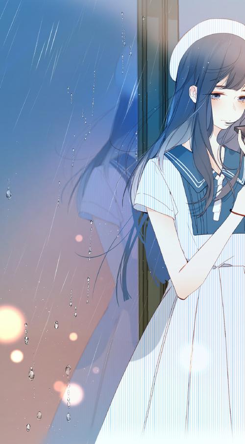 自截动漫头像壁纸《别哭》