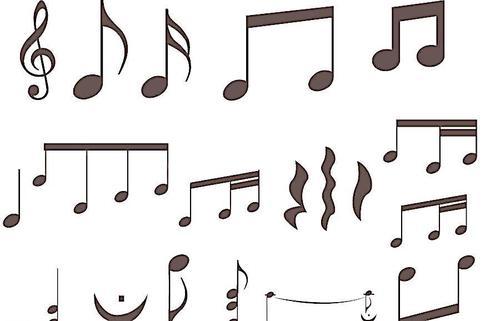 浏览本次作品的您可能还对音符音符剪影音乐符号音符矢量素材