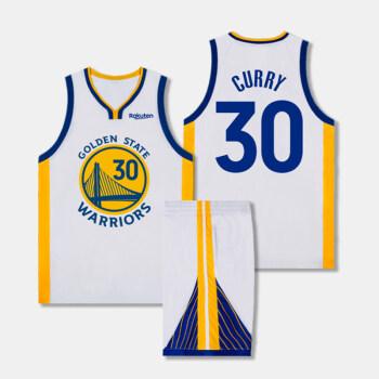 滕讯体育同款30号球衣curry勇士球衣篮球服套装男队服球队定制儿童大