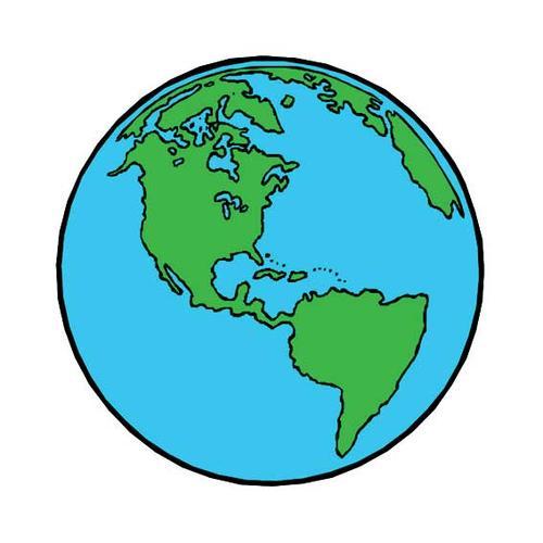 可可地球简笔画 第1页