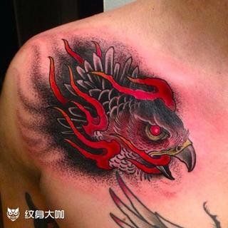 马儿遮盖_胸部水彩 纹身图案大全   纹身大咖