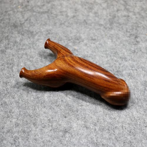 龙弓实木雕刻龙头高精度沙漠铁胖飞虎弓实木豹头纯手工扁皮弹弓