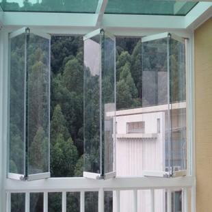 重庆无框窗户 封阳台铝合金无框钢化玻璃窗 封阳台专用无框窗 新品