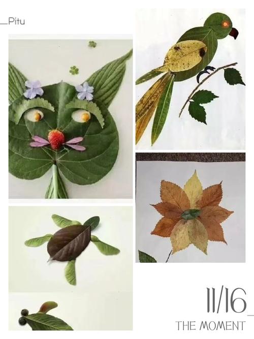 树叶贴画 贴出精彩(宝塔区实验小学六年级六班) - 美篇