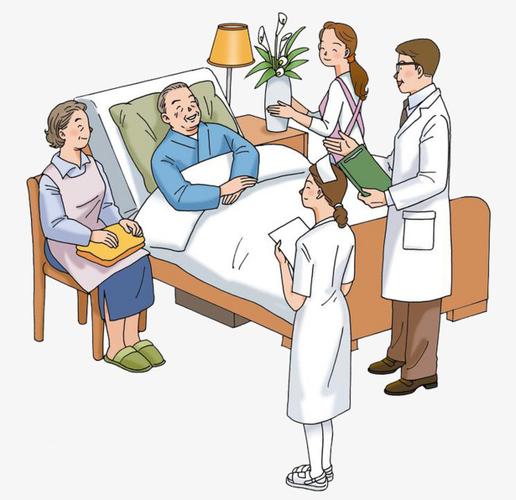 躺在病床上的老年人