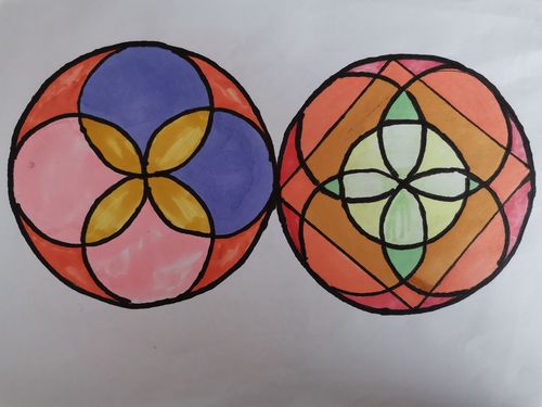 小小设计师——利用圆设计美丽图案【六年级数学实践活动】