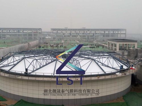 靓晟泰反吊膜膜结构污水池密封加盖