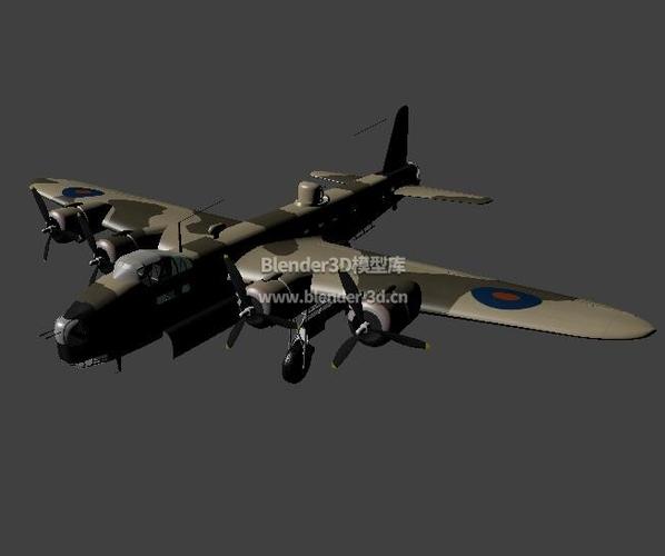 斯特林式轰炸机blender模型