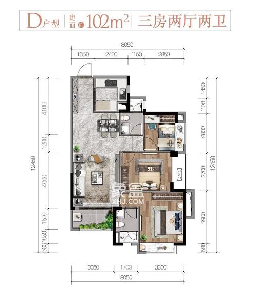 万科滨河道户型图_长沙万科滨河道户型图大全_房型图