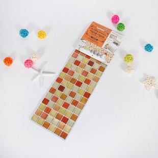 马赛克格子墙贴定制 创意3d立体贴画 客厅房间装饰防水壁画