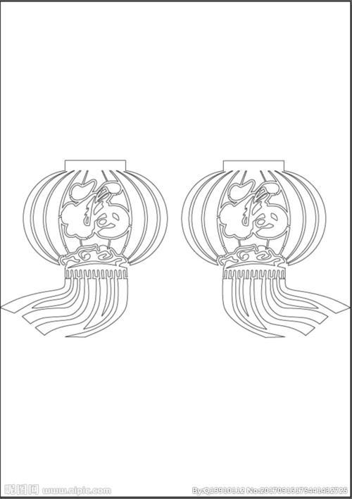 画灯笼简笔画儿童简笔画灯笼