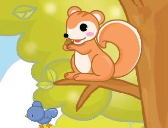 松鼠的暖房子的故事