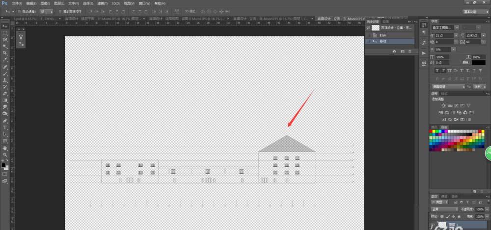 ps怎么修改eps格式的线条的颜色