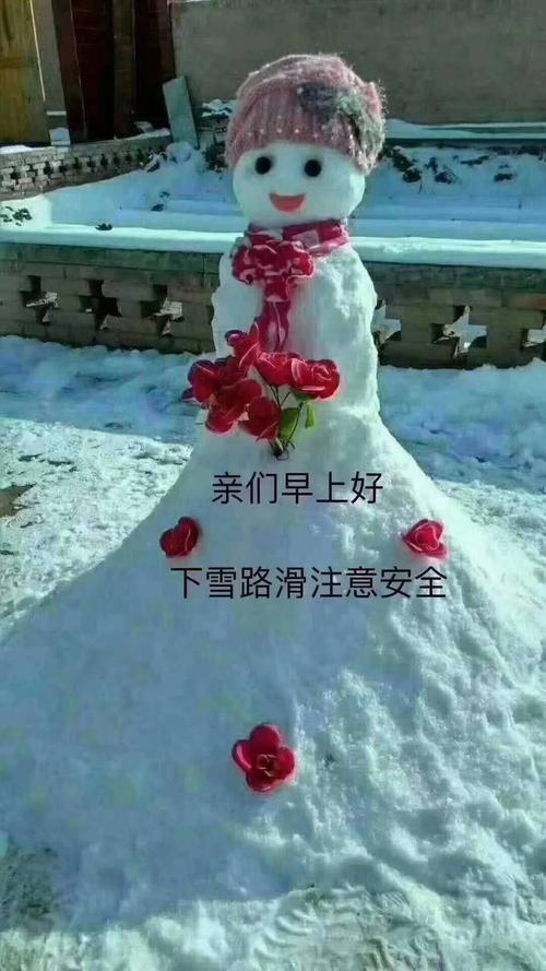最后提醒大家,雪天路滑,注意安全!