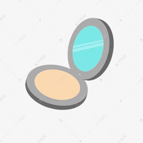 卡通化妆品粉饼免扣图