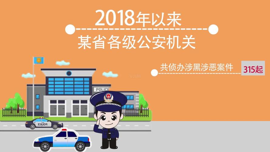 mg卡通党政公安机关办案数据ae模板