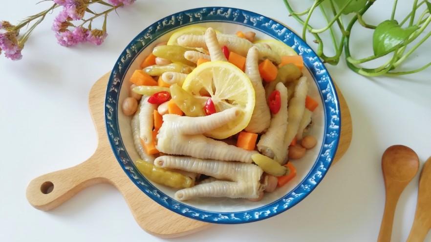 泡椒柠檬花生鸡爪 - 泡椒柠檬花生鸡爪做法,功效,食材