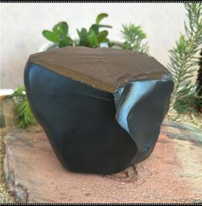 天然戈壁石 新疆大漠鄯善纯黑泥石玉 地表玉化黑又亮 精品原石