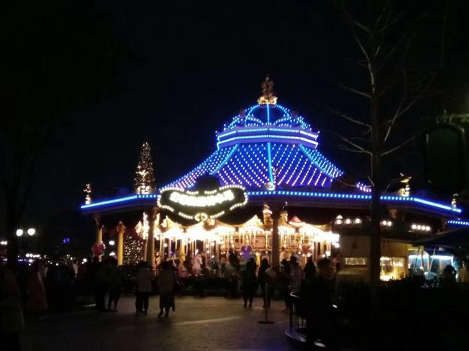 迪士尼乐园夜景