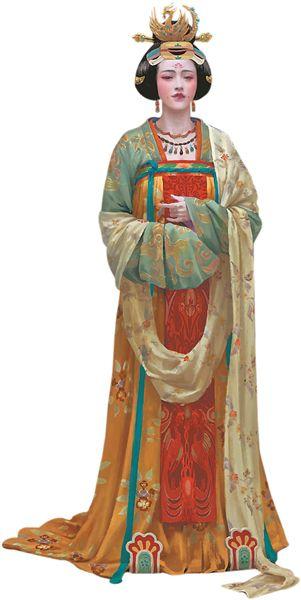 竖版唐朝服饰手抄报 手抄报简单又漂亮