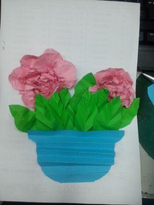 折纸立体花盆手工制作