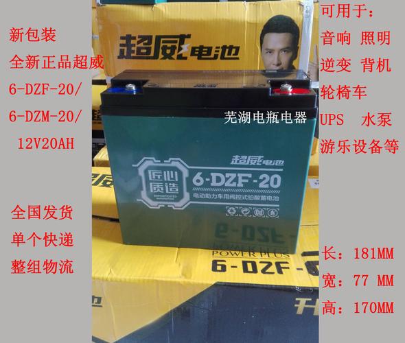 家居宝电动车电池20adzm6电动车电瓶20dzf6安12v20ah电池单一个超威干