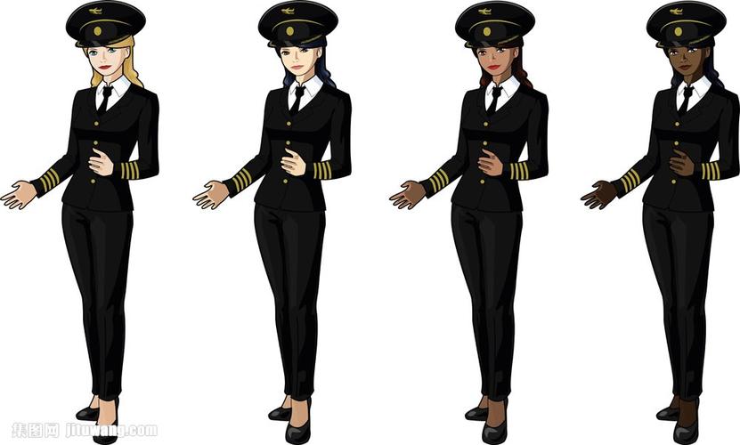 卡通女警漫画