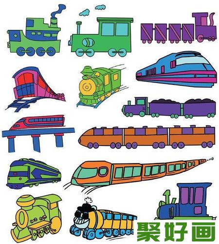 火车的儿童简笔画二
