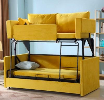 双层沙发床上下铺图片