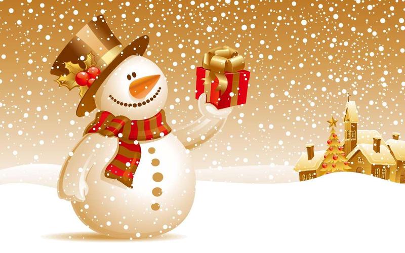 手机壁纸:假期, 新年, 圣诞节, 图片, 雪人, #14101