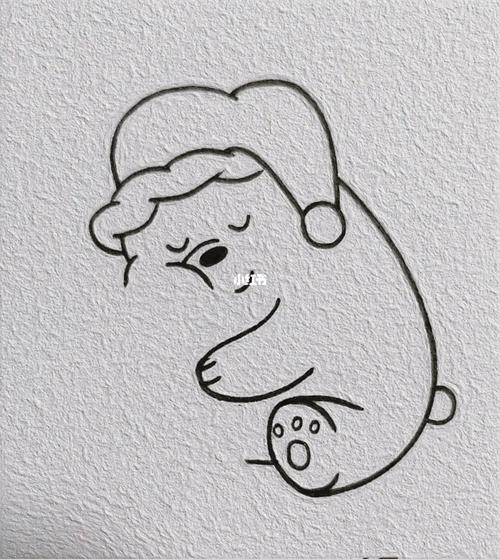 简笔画白熊简笔画