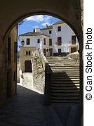 andalucia, granada, de, alhama, 村庄, 西班牙, 典型