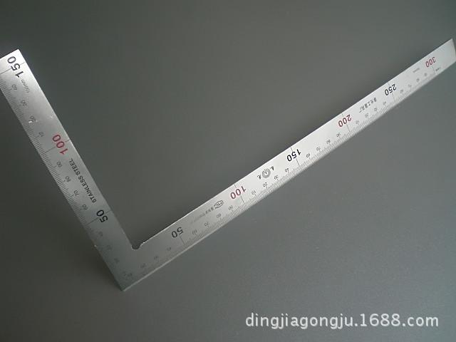 供应春光150x300mm加厚钢角尺 拐尺 直角尺 量具 绘图工具