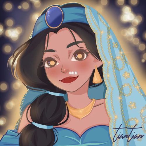 卡通头像|今天画茉莉公主94_卡通头像_迪士尼怎么样