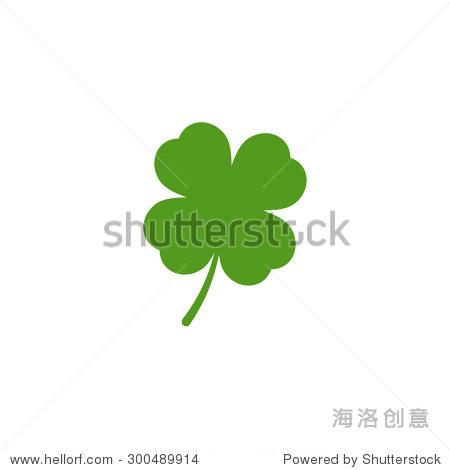 leaf clover icon. saint patrick symbol. ecology concept.