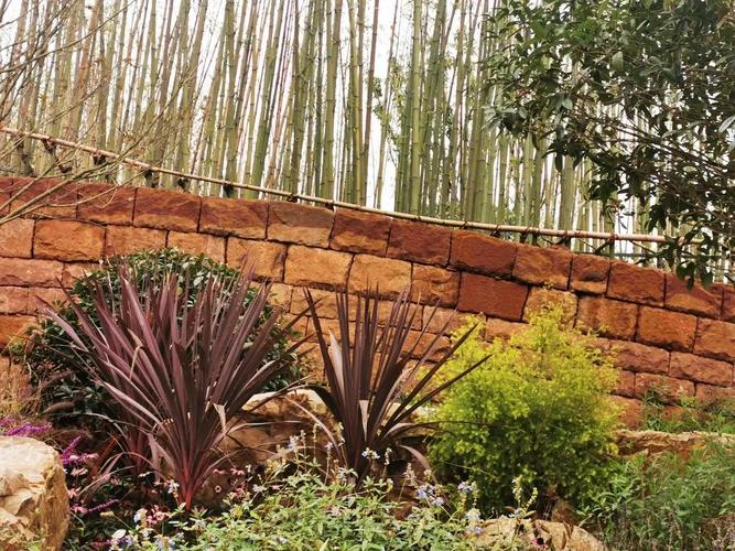 艺术景墙 本地红砂岩