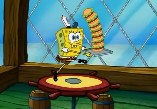 海绵宝宝:蟹老板的女儿为啥是鲸鱼?蟹堡王卖的汉堡是螃蟹肉么?