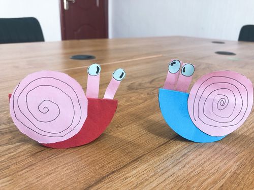 城关镇南街小学创意手工社团活动一小蜗牛付欣欣