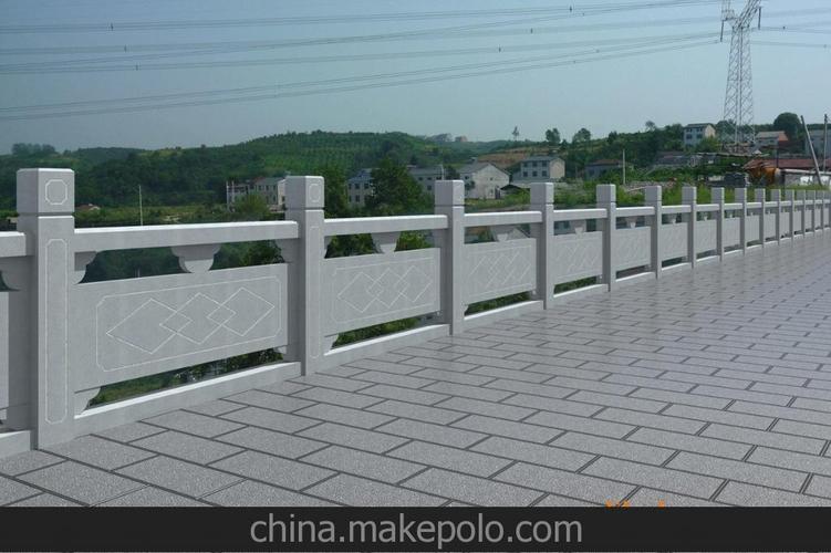 厂家设计加工制作大理石栏杆 景观景区公园广场防护专用石材栏杆图片