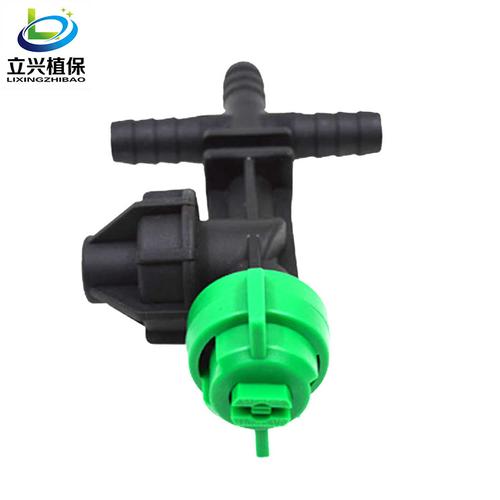 农用打药机喷头 喷雾机配件力成外走水三插管喷体 高压扇形防滴漏