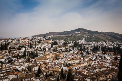 up that huge hill to the alhambra: the views of andalucia!
