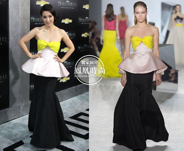 时装  李冰冰in elie saab 2014春夏高定系列 当地时间6月29日,德国
