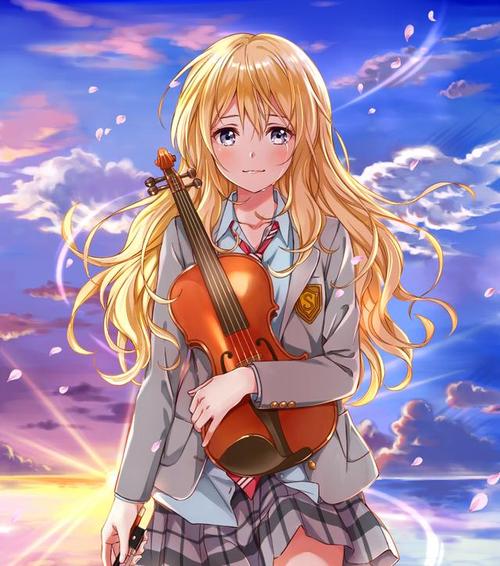 精选日漫《四月是你的谎言》高清插画壁纸,很有意境,喜欢的收藏