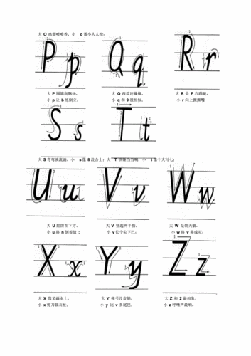 26个英语字母书写笔顺(word图片).pdf 2页