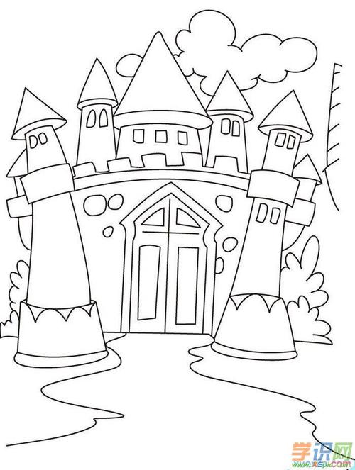 儿童画城堡简笔画大全