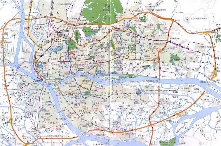 哪里可以下载到广州市内环路地图