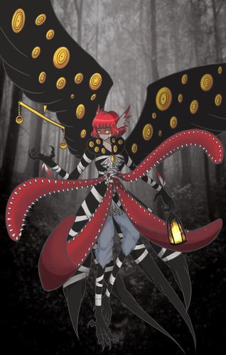 自家天启鸟拟人～按照自己的想法把大鸟小鸟高鸟的元素重新安排了一下